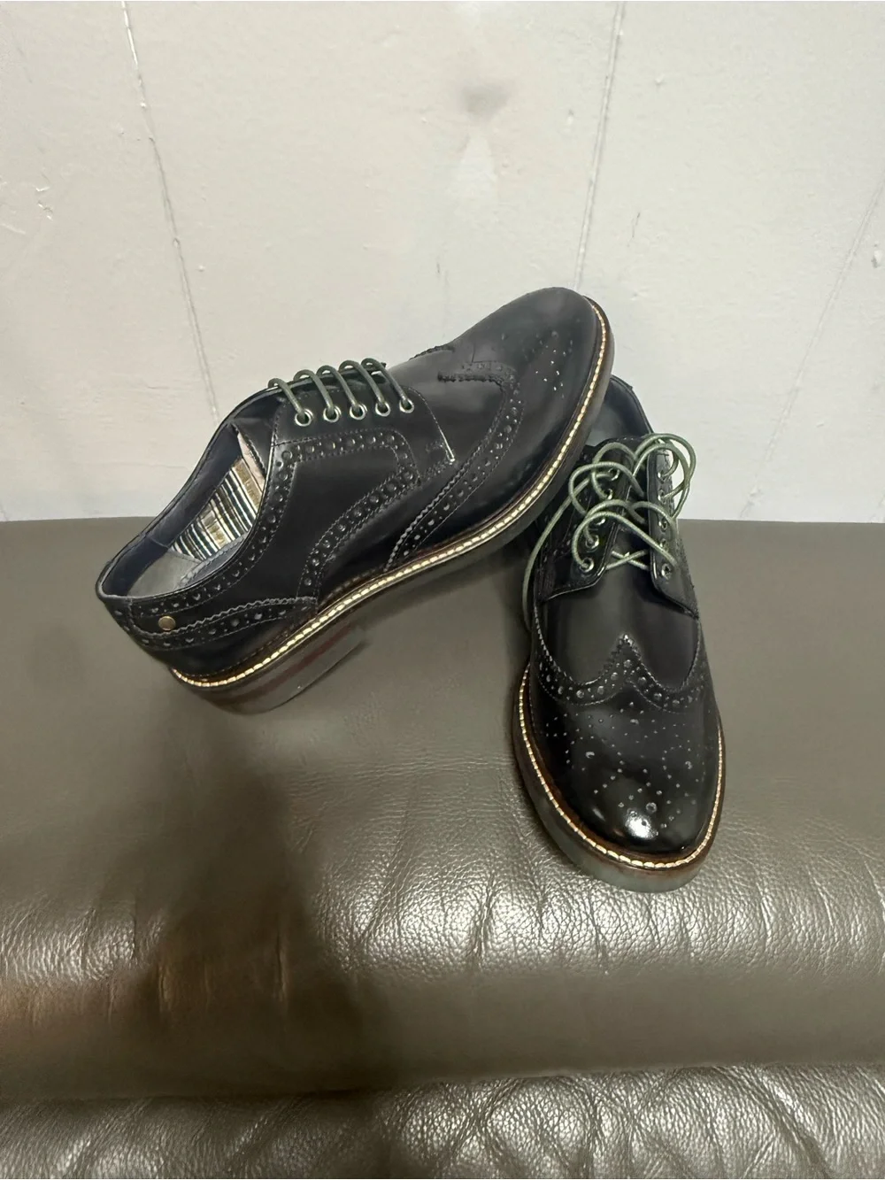 Woburn HI shine Woburn   Hi   Shine   Brogue Shoes   Black